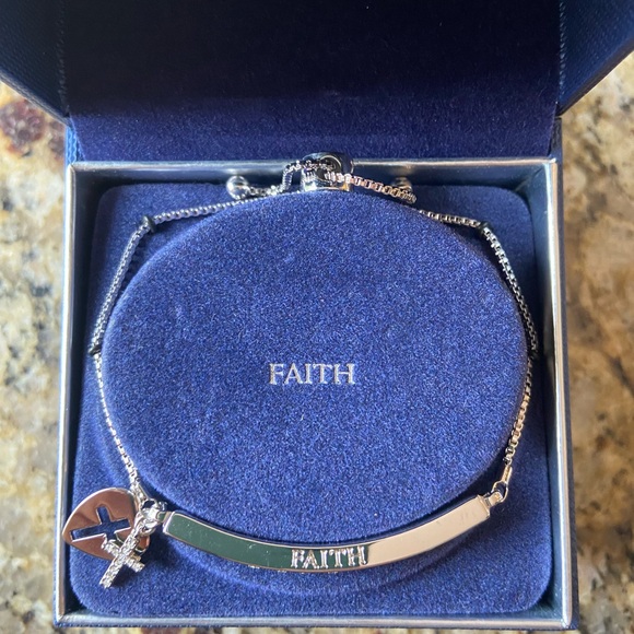 Swarovski Silver Faith Bracelet - Picture 2 of 2